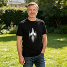 Men's Cotton Father and Daughters Heart Graphic T-Shirt Casual Family Everyday Tee