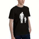 Men's Premium Cotton Minimalist Golf Flag Graphic Crew Neck T-Shirt for Casual Sportswear