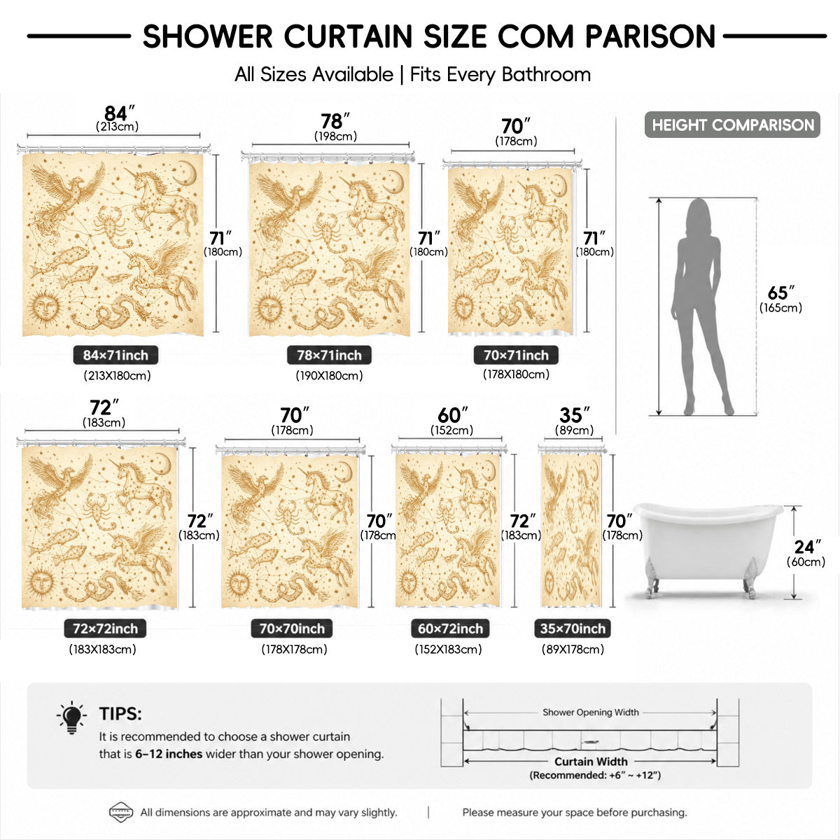 Vintage Space Whale Shower Curtain Etched Astrology Art Waterproof Bathroom Decor