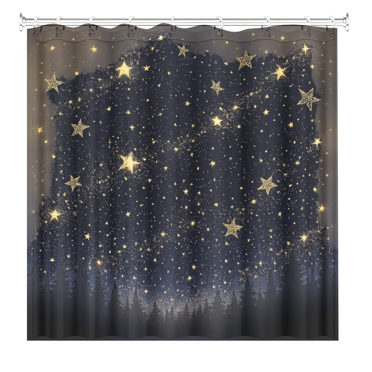Celestial Sun Moon Dreamcatcher Shower Curtain Vintage Galaxy Bath Decor