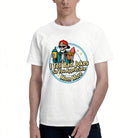 Men's Cotton Sleeps With Socks On Funny Graphic T-Shirt Casual Short Sleeve Tee