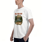 Men's Cotton Reel Cool Dad Fishing Graphic T-Shirt for Outdoor Summer Activities