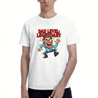 Men's Cotton Dad Level Legendary Cartoon Graphic T-Shirt for Father's Day Casual Wear
