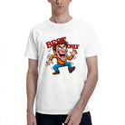Men's Cotton Best Dad Life In Control Funny Cartoon Graphic T-Shirt Casual Everyday Tee