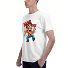 Men's Cotton Best Dad Life In Control Funny Cartoon Graphic T-Shirt Casual Everyday Tee