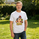 Men's Premium Cotton Cool Dad No Cap Graphic T-Shirt Casual Summer Tee