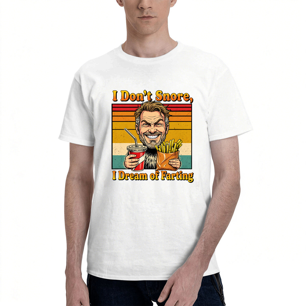 Men's Cotton Reel Cool Dad Graphic T-Shirt Casual Father's Day Gift Summer Tee