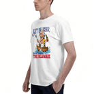 Men's Premium Cotton George Washington BBQ Humor Graphic T-Shirt for Independence Day Cookouts