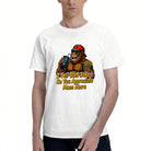Men's Premium Cotton Bigfoot Dad Joke Graphic T-Shirt Funny Humor Casual Crew Neck Tee