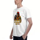 Men's Premium Cotton Bigfoot Dad Joke Graphic T-Shirt Funny Humor Casual Crew Neck Tee
