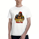 Men's Premium Cotton Snack Tax Gorilla Graphic T-Shirt Funny Casual Crew Neck Tee