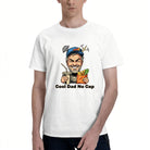 Men's Cotton Cool Dad No Cap Graphic T-Shirt Casual Streetwear Short Sleeve Tee